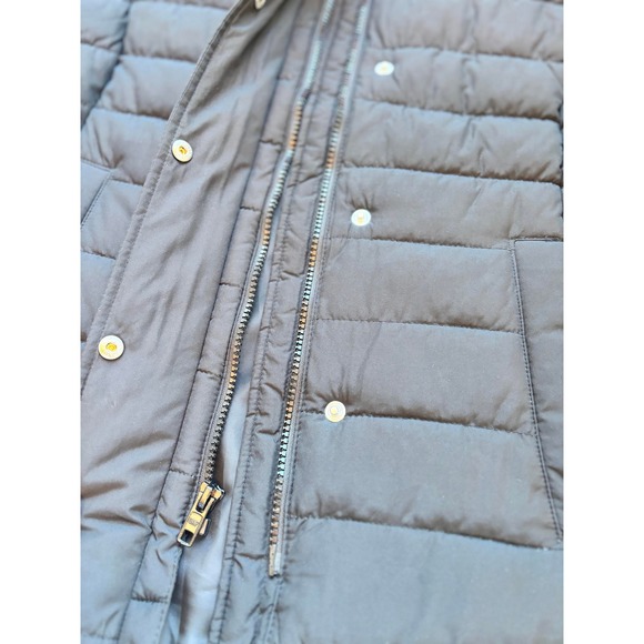 Gap Women Black Quilted Puffer Vest‎ Zip Snap Collar Size Small Lightweight - Picture 3 of 7